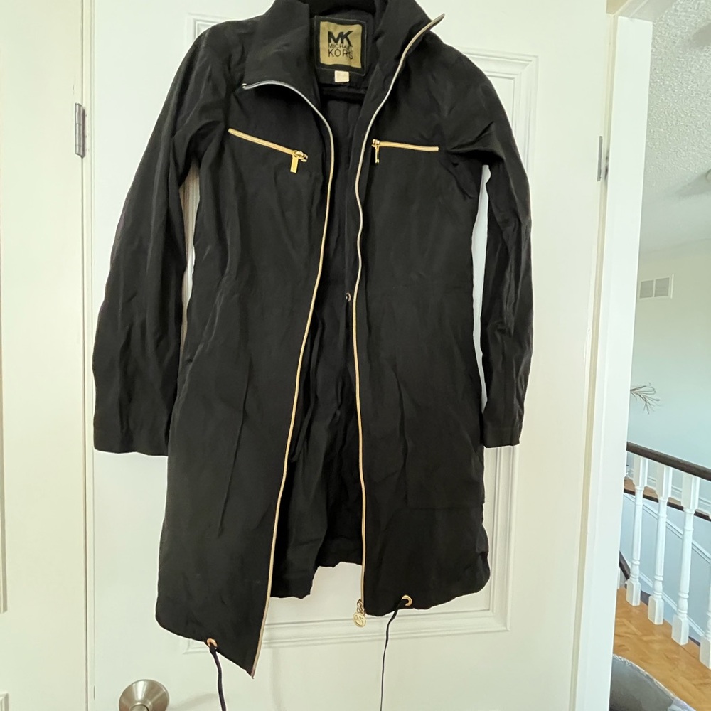 Michael Kors Black Jacket with Gold Label